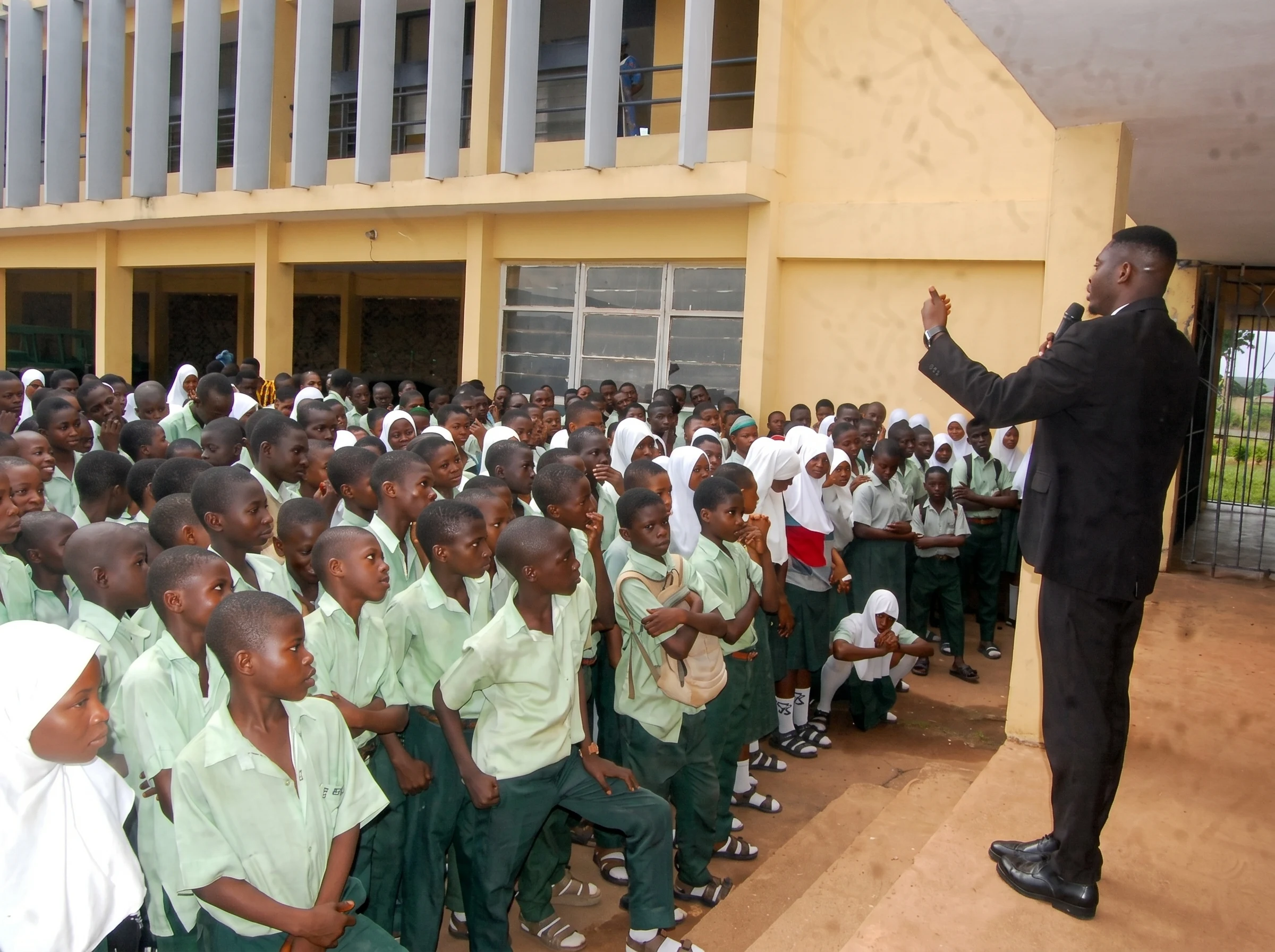 MANCA members visit to the Community Grammer School Ayetoro.